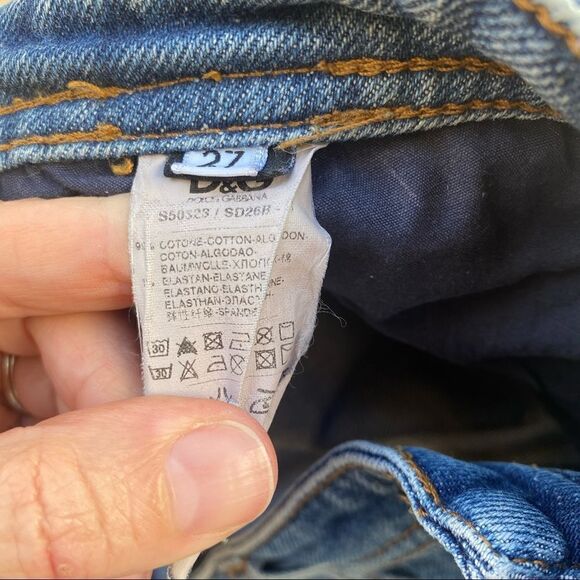 DOLCE GABBANA D&G CUTE Low Rise Jeans Y2K size 27 - Picture 16 of 16